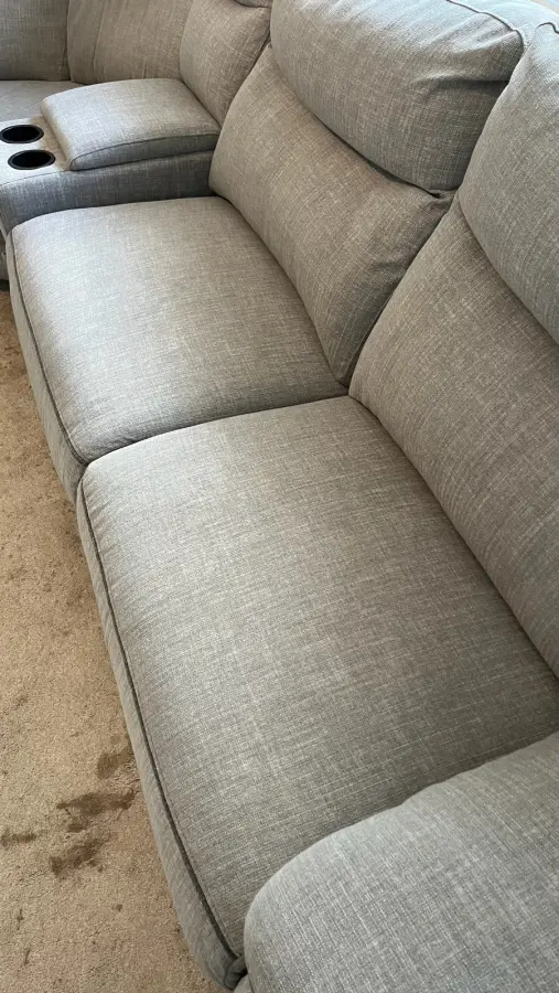The same sofa after our cleaning process